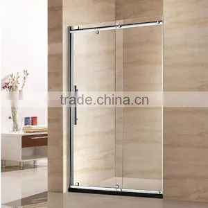 Home Apartment Cheap 304 Stainless Steel Frame Sliding Shower Glass Door D13 thumbnail-1