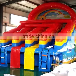 Inflatable Rainbow Slide /giant Inflatable Water Slide for Adult thumbnail-1