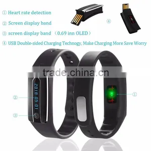 2016 Shenzhen Smart Bracelet, Fashion Silicon LED Health Bluetooth Bracelet For Smart Phones thumbnail-2