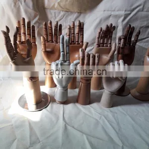 Plastic Display Hand Wooden Hand Display Hand Children Wooden Hand Man Wooden Hand thumbnail-2