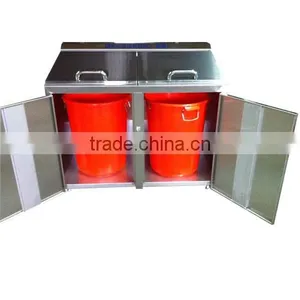 Community Use Professional Stainless Steel Large Garbage Bin thumbnail-4
