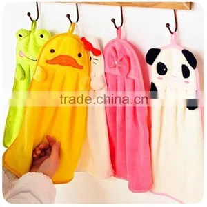 Sweet Candy Color Super Soft Coral Fleece Creative Cartoon Hand Towel thumbnail-1
