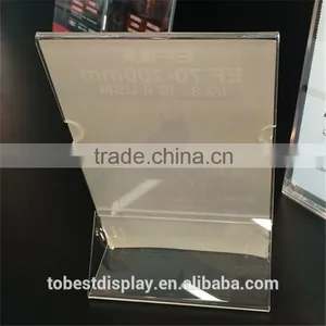 2016 Hot Wholesale Acrylic Tabletop Sign Holder, Menu Holder, Card Holder thumbnail-1