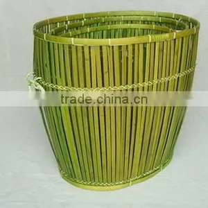 New Style Bamboo Wicker Laundry Basket With Fabric 2016 thumbnail-3
