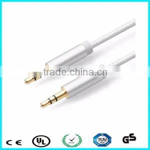 Braided Aux Cable Male to Female 3.5mm Audio Cable Oem thumbnail-4