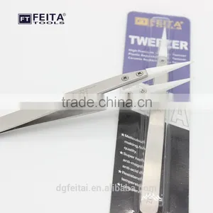 Dongguan 72mz Heat Resistant Ceramic Tip Tweezers With Black & White Tips thumbnail-3