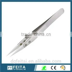 ESD Stainless Steel Tweezers With Ceramic Tips /ceramic Tweezers thumbnail-1