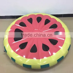 Small Quantity Order Available Watermelon Slice Island Inflatable Raft, Inflatable Watermelon Pool Float for Sale thumbnail-3