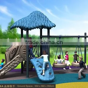 Kaiqi Best-selling Galvanized Swing and Slider Equipment on Playground thumbnail-1