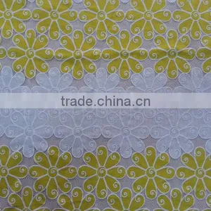 YH005# Lace Fabric for Wedding Dress /Burning Flower Lace Fabric /TC Material Lace Fabric thumbnail-3