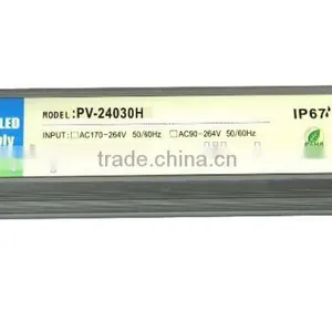 PF0.96 Five Years Warranty Waterproof Ip67 Constant Voltage Led Power Supply 24v 30w thumbnail-1
