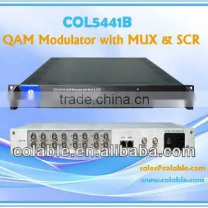 All in One DVB-C IP QAM Modulator With Multiplexer&Scrambler 16 QAM Modulator thumbnail-1