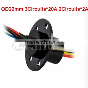 OD 22mm 5 Conductors Electrical Contacts Slip Ring Slip Ring Conductive Slip Ring thumbnail-1