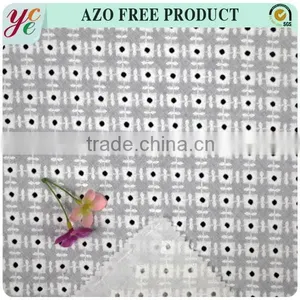 100% Cotton White Embroidery Fabric 100%cotton Lace Fabric thumbnail-2