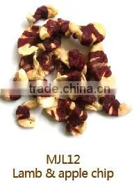 Lamb and Apple Crunch Lamb Jerky Wrapped Apple Chip Dog Treats Dry Pet and Dog Food Factory thumbnail-1