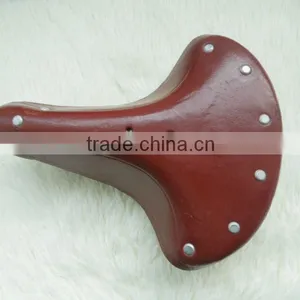 the Road Real Cow Leather Bicycle Saddle With ISO9001 thumbnail-1