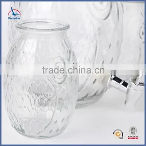 4L Hot Sale Beverage Glass Jar Owl Shape Cup Glass Dispenser thumbnail-6