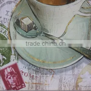 Vintage Wooden Wall Painting Hanging Decor thumbnail-2