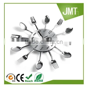 Creative Modern Cutlery Kitchen Decoration Wall Clock Spoon Fork Silent Sweep Wall Clock thumbnail-6