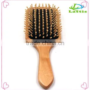 2016 New Antistatic Wooden Bamboo Hair Brush for Women and Girls Quality Choice thumbnail-3
