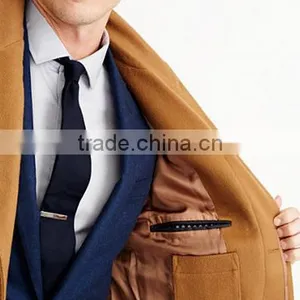 Most Handsome Slim Fit Custom Made Three Button Long Wool Coat for Men thumbnail-5