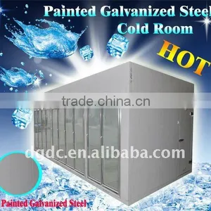 PU Insulated Glass Door Display Freezer Room for Supermarket Use thumbnail-1