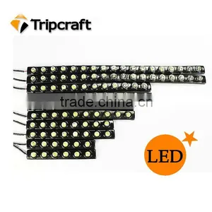 New 2X Car DIY 6 LED DRL Daytime Running Light Lamp Bar Soft Head Car Light Super White thumbnail-1