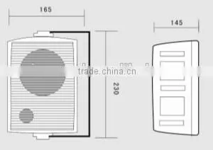 FT-105 Professional Wall Mounting Loudspeaker, Ceiling Speaker, pa Speaker thumbnail-5