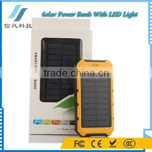 Universal Dual USB 6000mAh Solar Charger With LED Torch Light thumbnail-5
