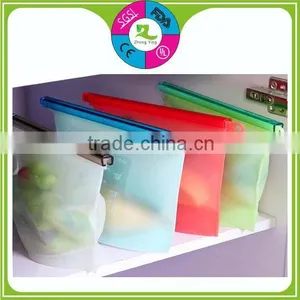 New Design Checp Price Reusable Silicone Food Storage Fresh Bag thumbnail-1