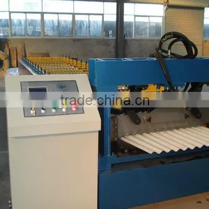 High Quality Steel/aluminium Corrugated Roll Forming Machine Supplier thumbnail-1