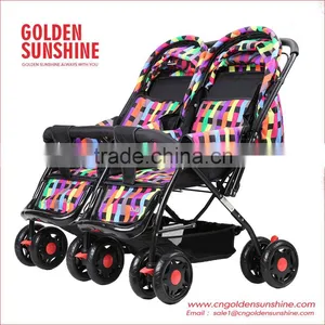 Twins Baby Pram With Front Wheels Shocking Proof thumbnail-1