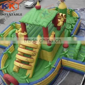 Green Jungle Playland Inflatable Promotion Product Fun City Jumping Playground Inflatable Bouncer thumbnail-1