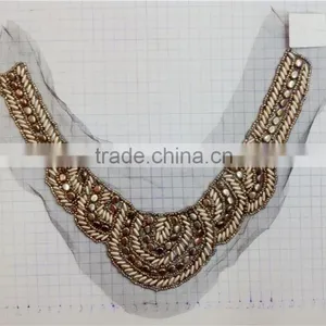 New Arrival Beaded Neckline Designs Collar thumbnail-1