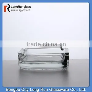 LongRun Households Sundries Whole Sale Glass Hotel Ashtray With Customer Logo thumbnail-1