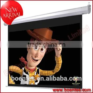 Wall&Ceiling Remote Control Electrical Projection Screen for 1:1 4:3 16:9 Projection Screen thumbnail-4