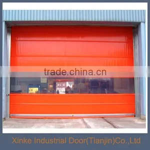 Exterior Industrial Automatic Roll up Entry Door Manufacturer HSD-037 thumbnail-1