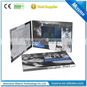 Hot Selling Customized Printing 2.4"-10.1" LCD / TFT Screen Greeting Card Video Greeting Card thumbnail-1