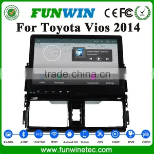 FUNWIN Bluetooth Car Usb Interface 2 Din Radio GPS Navigation System Pure Android 4.4 Car Stereo For Toyota Vios 2014 thumbnail-1