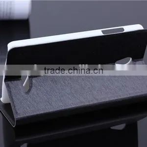 Standing Credit Card ID Card Holder Pocket Leather Flip Cover Case for Oppo R2001 thumbnail-1