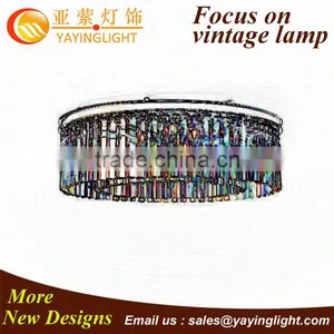 The New Modern Minimalist Living Room Ceiling Lamp, Led Round Crystal Ceiling thumbnail-1
