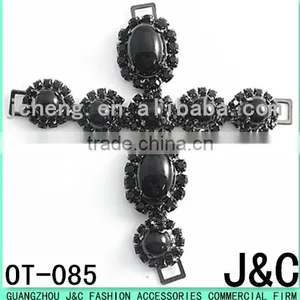 Jet Acrylic Stone Decorated Shoe Ornament/ Shoe Accessory/ Shoe Trim thumbnail-1