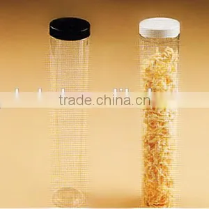 High-grade Slender PET Plastic Packing Cylinder Box With Screw Top Packing Box for Cookies Nuts thumbnail-1