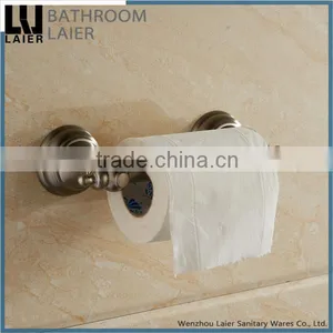 American Style Zinc Alloy Brush Nicked Bathroom Accessories Wall Mounted Toilet Paper Holder thumbnail-1