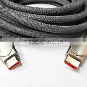 Gold Metal 1.4V HDMI CABLE With Nylon Net 1.8M thumbnail-4