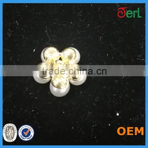 Wholesale Cheap Metal Fashion Rhinestone Buttons/pearl Rhinestone Buttons thumbnail-2