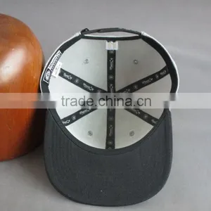 Custom 100% Cotton 6-panel Snapback Cap With Front Embroidery thumbnail-2