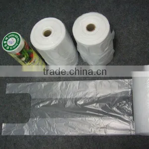 100% Virgin HDPE/LDPE Plastic T-shirt Bags for Shopping Packing thumbnail-1