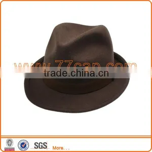 High Quality Perfect Wool Felt Fedora Hat Pattern thumbnail-1
