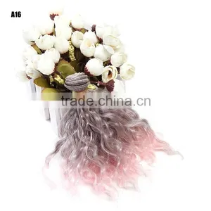 Water Wave Hairpiece Ombre Heat Resistant Synthetic Hair Extension thumbnail-2